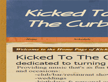 Tablet Screenshot of kickedtothecurbmusic.com